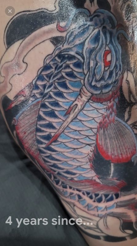 Koi Dragon Sleeve by 1313Ink